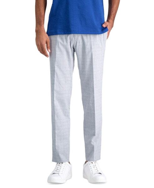 Men's Slim-Fit Stretch Check Dress Pants