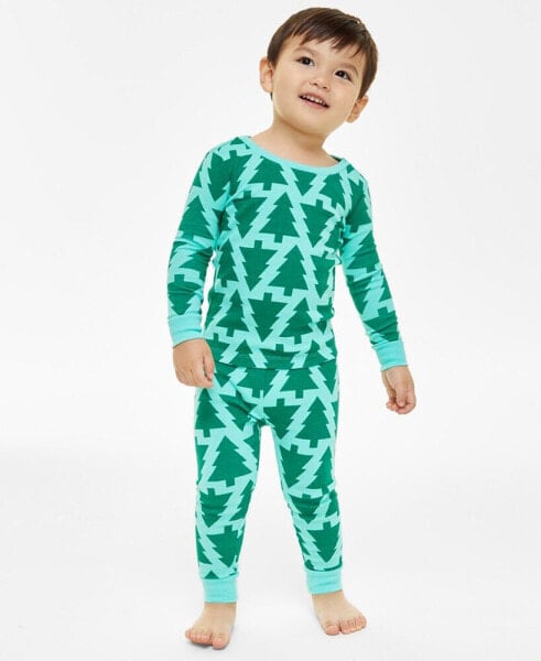 Family Pajamas Baby & Toddler Trees Cotton Snug-Fit Family Matching Christmas Pajamas, Created for Macy's