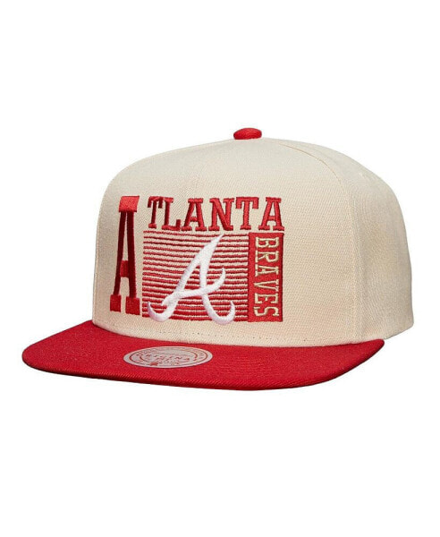 Men's Cream Atlanta Braves Cooperstown Collection Speed Zone Snapback Hat