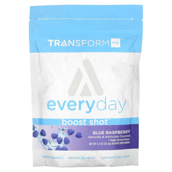 TransformHQ, Everyday, Boost Shot, со вкусом винограда, 7 пакетиков, 31,15 г (1,1 унции)