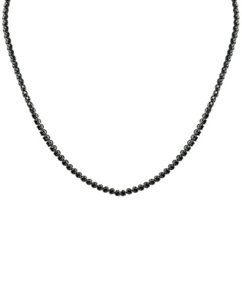 Black Diamond 20" Statement Necklace (10 ct. t.w.) in Sterling Silver