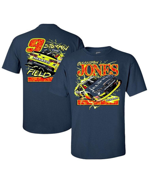 Men's Navy Brandon Jones Car T-shirt