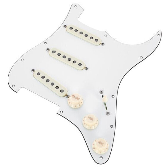 Mojotone 67 Q.Coil Hot Br. Pickguard WH