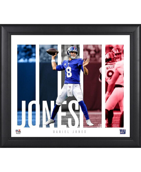 Daniel Jones New York Giants Framed 15" x 17" Player Panel Collage