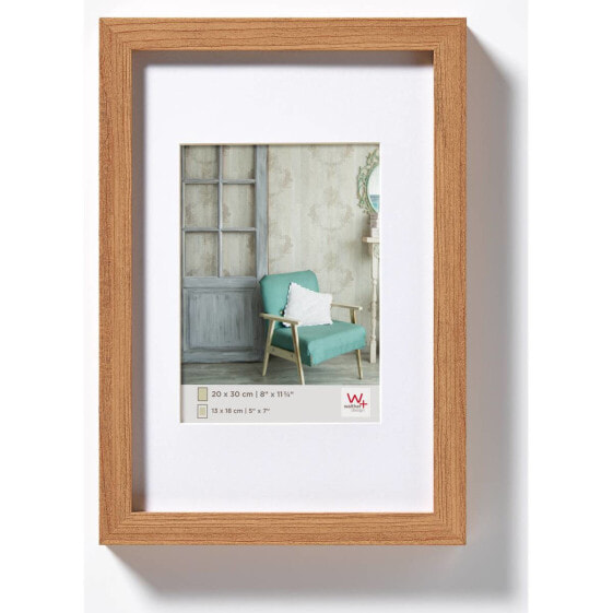 walther design EA030P, Single picture frame, Wood, Wood, 13 x 18 cm, Rectangular, 230 mm