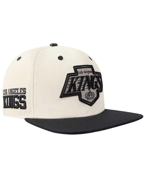 Men's Cream Los Angeles Kings Retro Classic Logo Snapback Hat