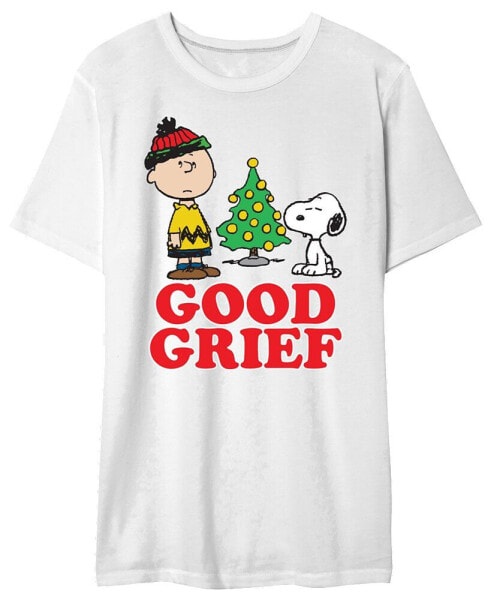 Charlie Brown Men's Good Greif Holiday Graphic T-Shirt