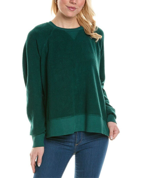 Stateside Sherpa Raglan Side Slit Sweatshirt Women's