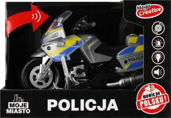 Mega Creative MOTOCYKL POLICJA B/O 21X15X11 MOJE M PLPL MC 48