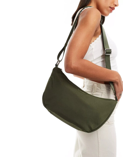 Levi's medium crossbody bag with logo in khaki green