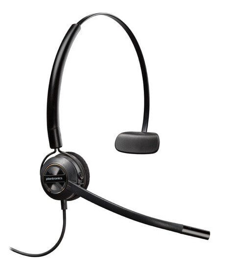 Poly EncorePro HW540 - Headset - Ear-hook - Head-band - Neck-band - Office/Call center - Black - Monaural - Wired