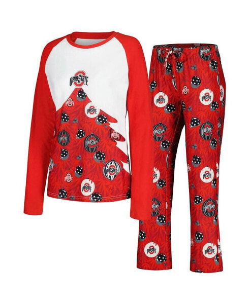 Пижама Concepts Sport Ohio State Buckeyes Tinsel Ugly Sweater