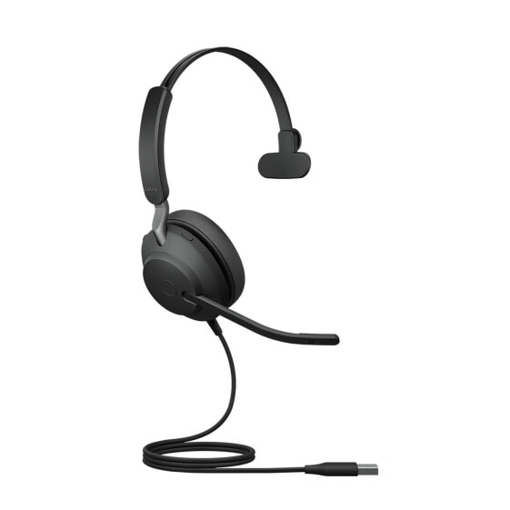 Jabra Evolve2 40 USB-A - UC Mono - Wired - Office/Call center - 20 - 20000 Hz - 113 g - Headset - Black