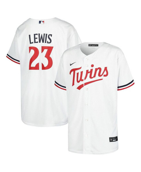 Big Boys and Girls Royce Lewis White Minnesota Twins Home Replica Player Jersey