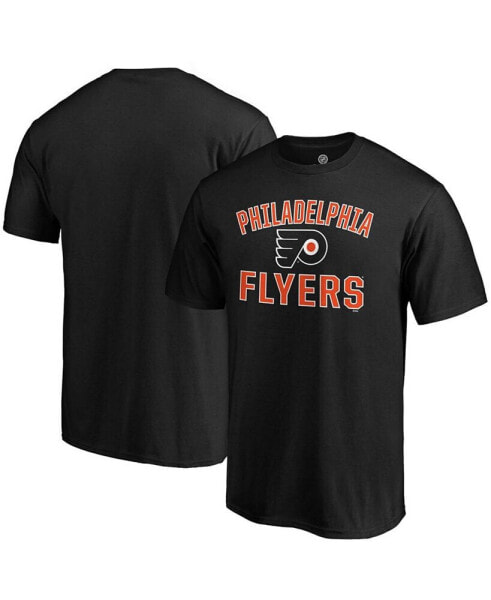 Men's Black Philadelphia Flyers Team Victory Arch T-shirt