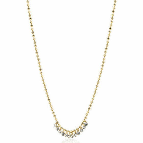 Trendy Gold Plated Symphonia Crystal Necklace BYM150