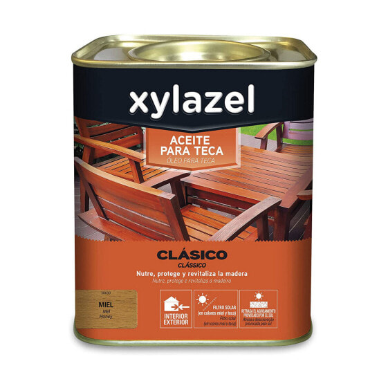Тиковое масло Xylazel Classic Мед 750 ml матовый