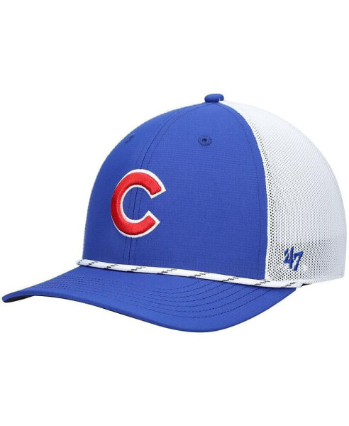 Men's '47 Royal and White Chicago Cubs Burden Trucker Snapback Hat