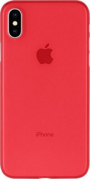 чехол силиконовый красный iPhone X/Xs Mercury
