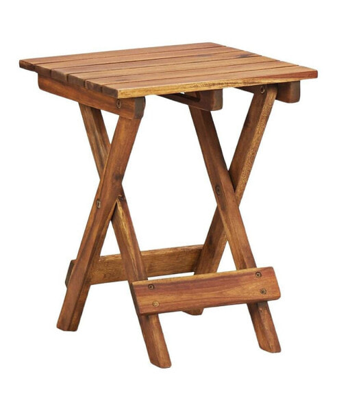 Plant Stand 11.8"x11.8"x15" Solid Acacia Wood