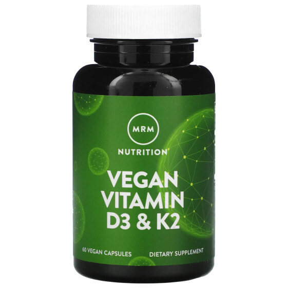 Витамин D MRM Nutrition Vegan D3 & K2, 60 капсул