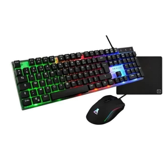 3-in-1-Gaming-Kombination Gaming-Tastatur und Gaming-Maus mit Hintergrundbeleuchtung + Mauspad THE G-LAB COMBO YTTRIUM