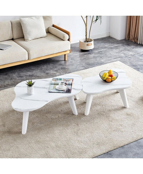 Modern White Cloud Coffee Table