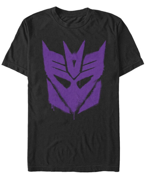 Men's Decepticon Graffiti Short Sleeve Crew T-shirt