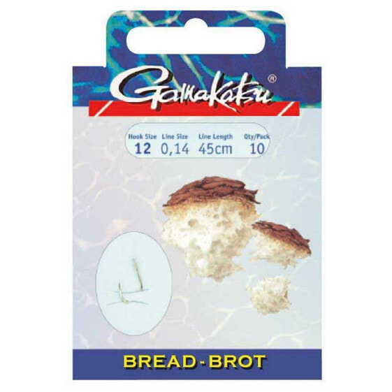 GAMAKATSU Booklet Bread 2210G Tied Hook 0.120 mm 45 cm