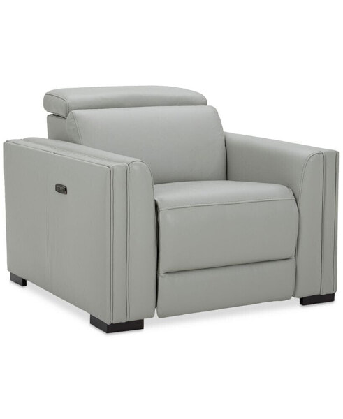 Jenneth 41" Leather Recliner, Created for Macy's