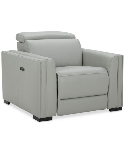 CLOSEOUT! Jenneth 41" Leather Recliner, Created for Macy's