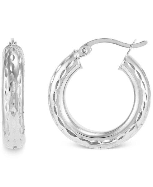 Textured Tube Small Hoop Earrings, 20mm, Created for Macy's