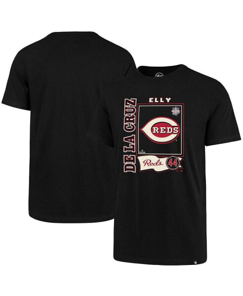 Men's Elly De La Cruz Black Cincinnati Reds Graphic T-Shirt