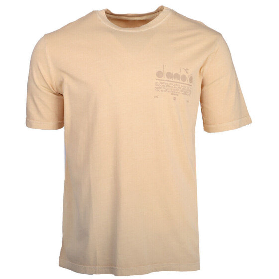 Diadora Manifesto Palette Crew Neck Short Sleeve T-Shirt Mens Beige Casual Tops
