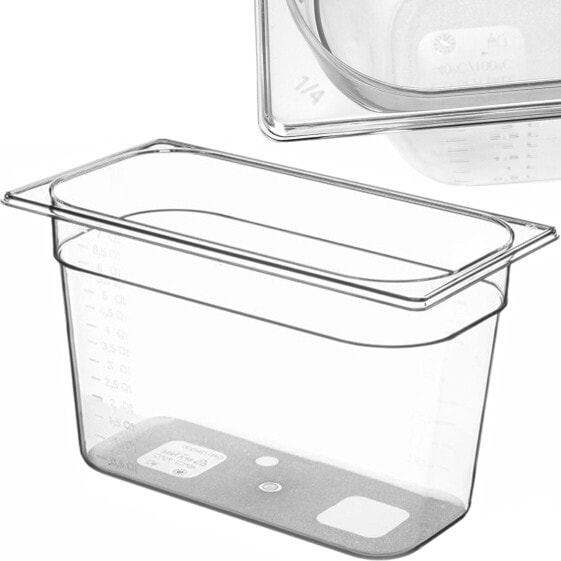 Food container made of BPA free GN 1/4 tritan H 100 mm - Hendi 869529