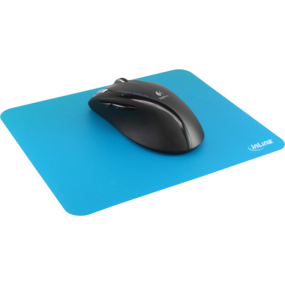 InLine Mouse pad - anti-microbial - ultra-thin - 220x180x0.4mm - blue