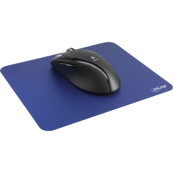 InLine Mouse pad - laser - ultra-thin - blue - 220x180x0.4mm