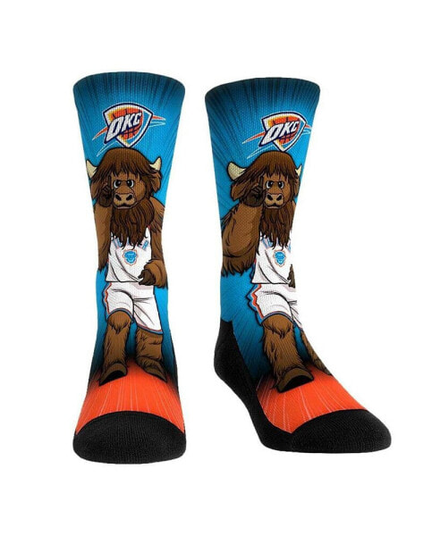 Men's and Women's Socks Oklahoma City Thunder Mascot Pump Up Crew Socks