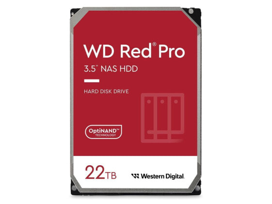 WD Red Pro 22TB Hard Drive 7200 RPM 512MB Cache Internal HDD SATA 6 Gb/s 3.5"