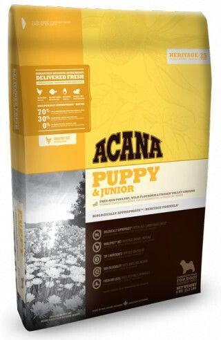 Корм для собак Acana, Puppy Junior, для щенков, с цыпленком, 0.34 кг