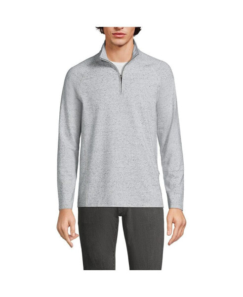 Men's Long Sleeve Raglan Social Active Quarter Zip