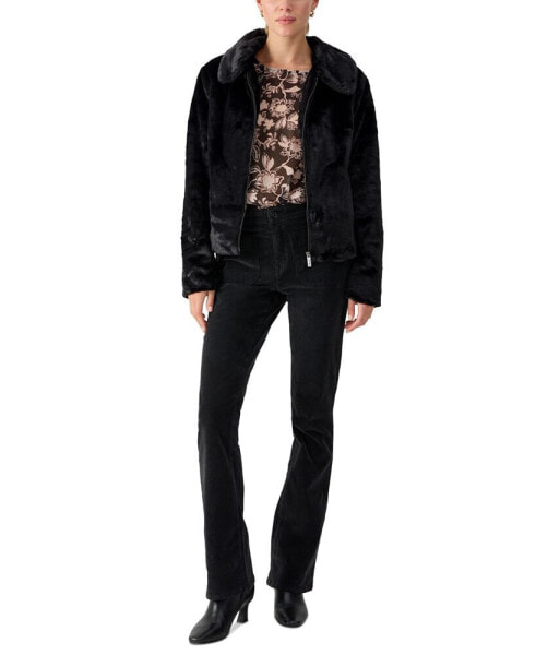 Women's Faux-Fur Zip-Front Jacket
