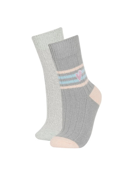 Носки defacto Kadın Nakış 2li Cotton Socks