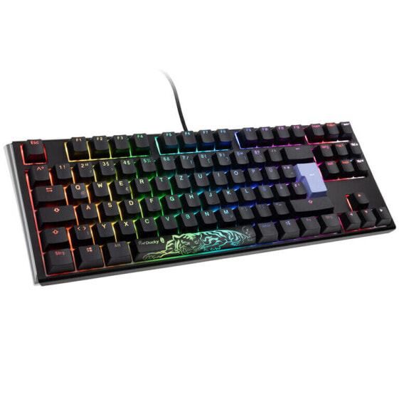 Ducky One 3 Classic Black/White TKL Gaming Tastatur, RGB LED - MX-Red