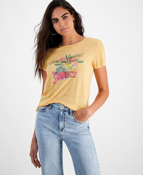 Women's Sweetest Fruit Graphic Print T-Shirt