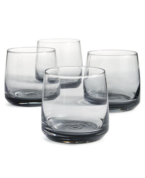 Ombre Grey Rocks Glasses, Set of 4, Created for Macy's