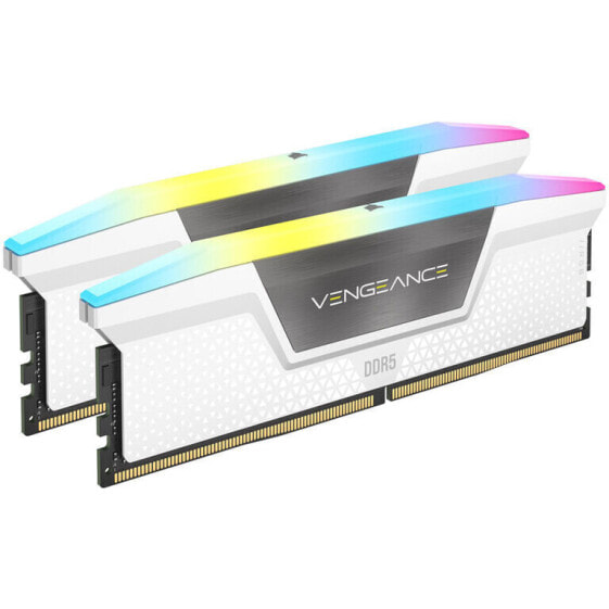 Corsair Vengeance RGB DDR5-6000 RAM, CL40, XMP - 32 GB Dual-Kit, weiß