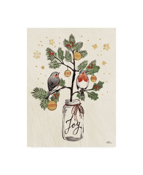 Janelle Penner Christmas Lovebirds VII Canvas Art - 20" x 25"