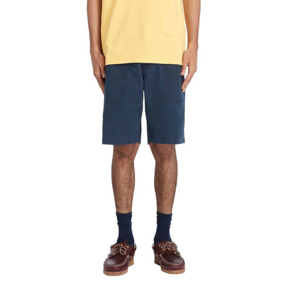 TIMBERLAND Washed Canvas Stretch Fatigue shorts