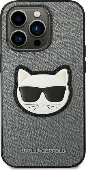 Karl Lagerfeld KARL LAGERFELD IPHONE 14 PRO CHOUPETTE HEAD PATCH KLHCP14LSAPCHG SILVER